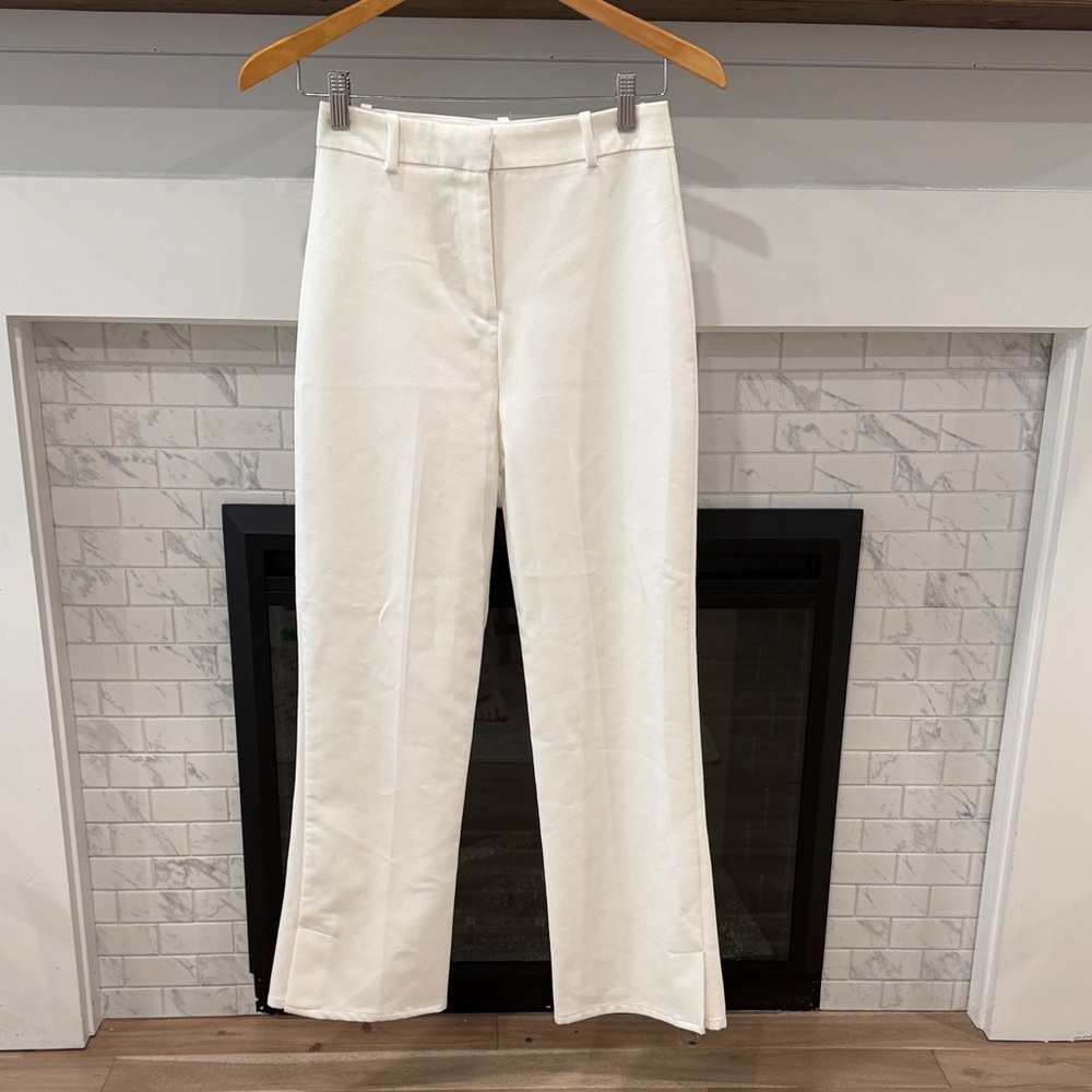 Zara white Women's high rise dress Pants